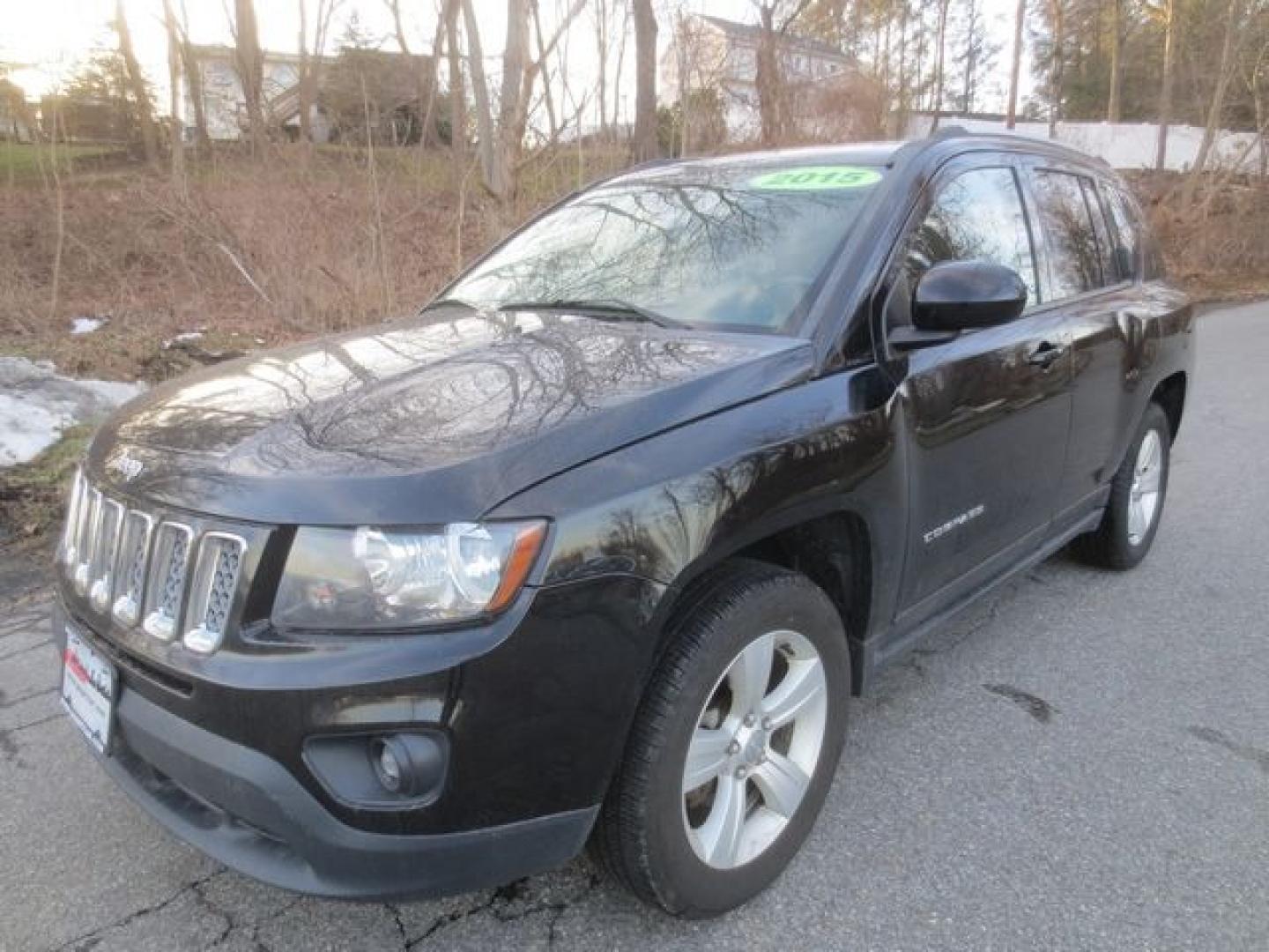 2015 Black /Black Jeep Compass Latitude (1C4NJDEB0FD) with an 2.4L 4cyl engine, Automatic transmission, located at 270 US Route 6, Mahopac, NY, 10541, (845) 621-0895, 41.349022, -73.755280 - Photo#0